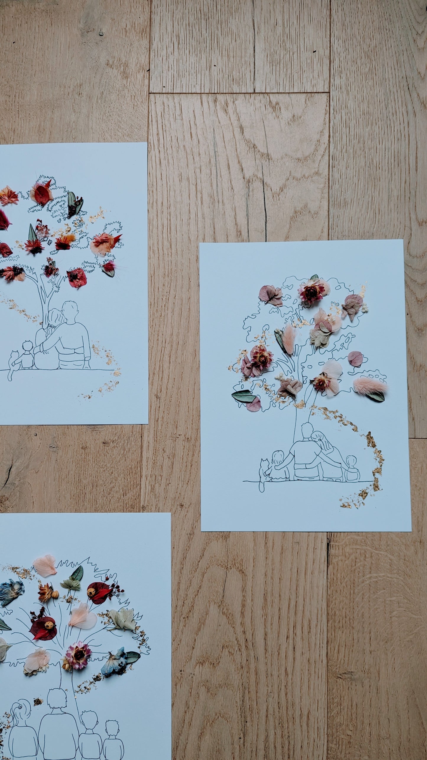 Illustration personnalisable "L'arbre des familles"